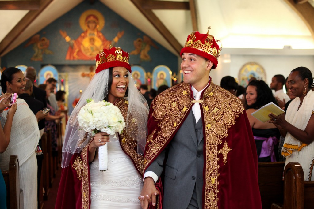 Scene from a traditional Ethiopian wedding ceremony