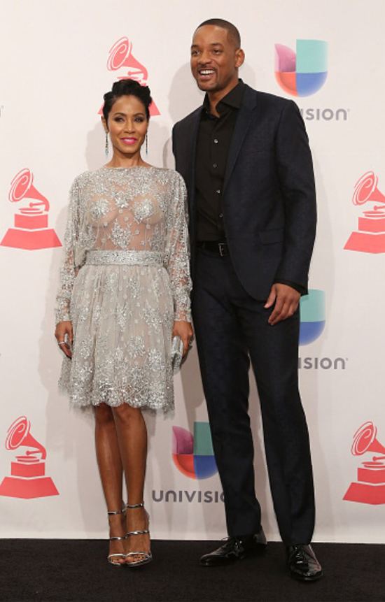 A Couple That Slays Together: Jada + Will Smith at the 2015 Latin Grammy Awards.