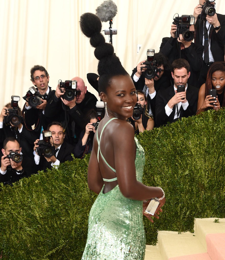 Lupita goes up, up and away...