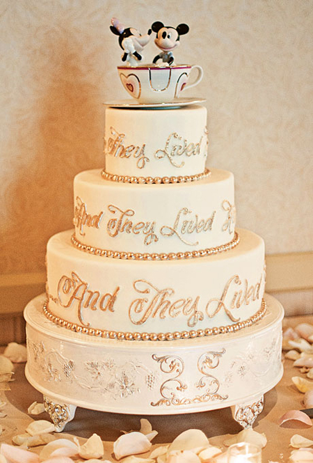 Add a little magic to your wedding day with a Disney themed cake!