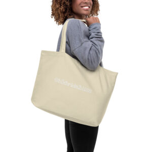 Black Love is Revolutionary Large organic tote bag - Image 2